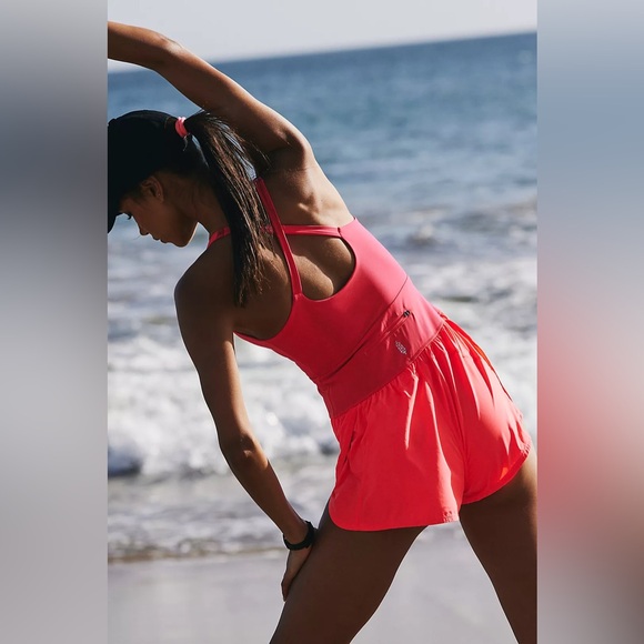 NWT Free People FP Movement Righteous Runsie Size XS and S in Electric Sunset - Picture 7 of 8